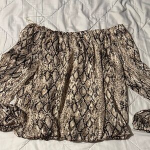 DO+BE Animal Print Blouse